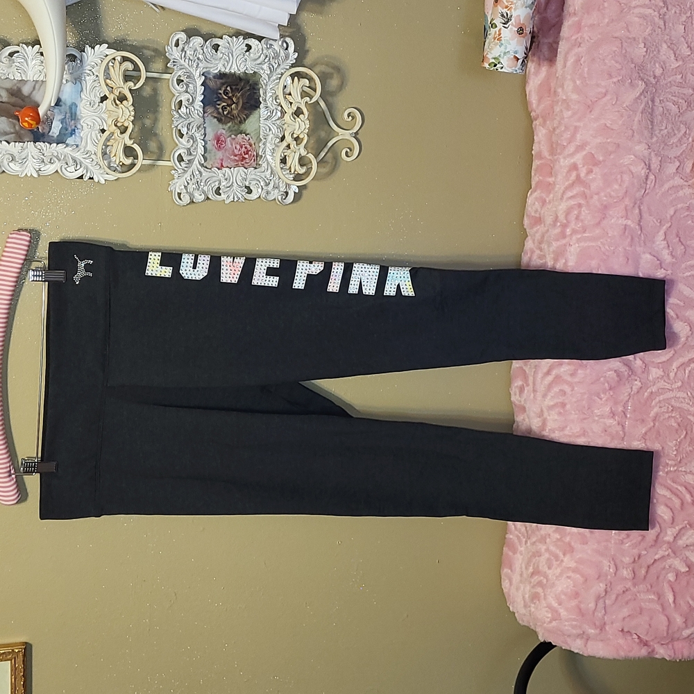 Victorias secret pink bling legging